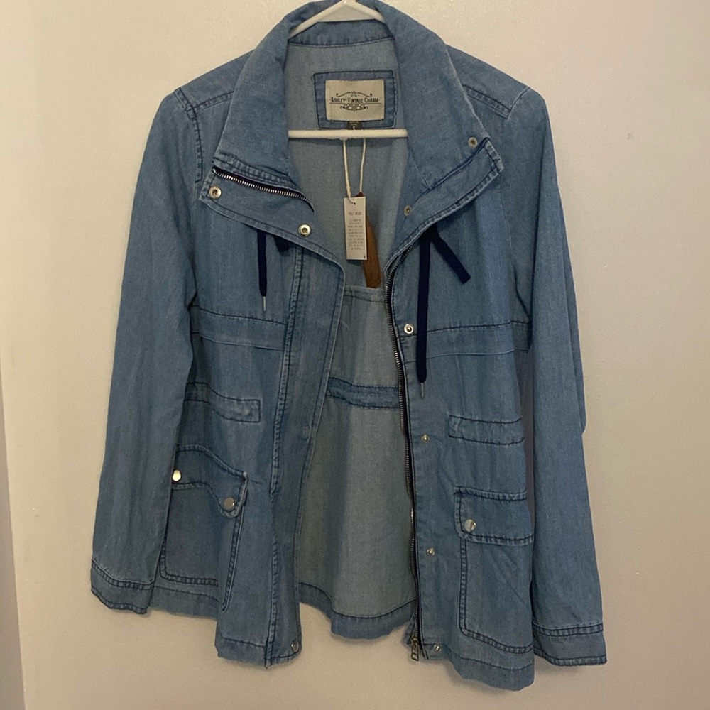 Ashley Vintage Charm Denim Jacket NWT Small